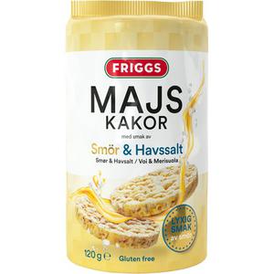 Friggs Majskaka Smor & Havssalt 120g