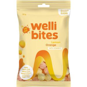 Wellibites Karamell Lemon Orange 50g