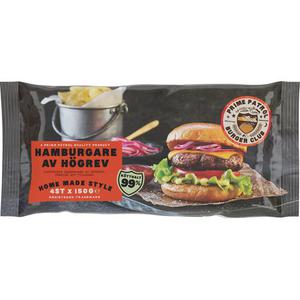 Prime Patrol Hogrevsburgare 99% Fryst 600g