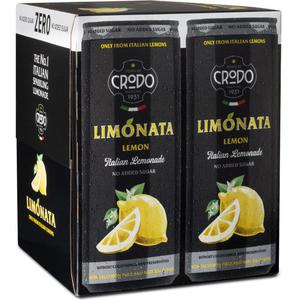 Fonti di Crodo Citronlemonad Sockerfri 4x33cl
