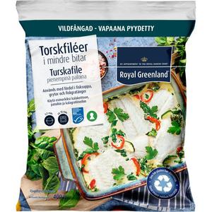 Royal Greenland Torskfile i Mindre Bitar Fryst MSC 400g