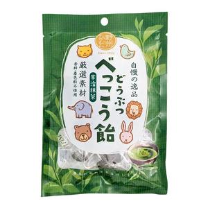 Yashu Bekko Ame traditionella karameller Djur Matcha 65g