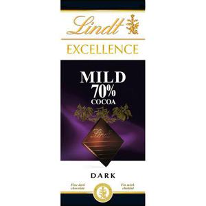 Lindt EXCELLENCE  Mörk Chokladkaka Mild 70% 100g