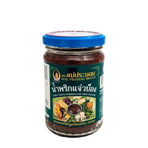 Mae Pra Nom Nam Prik Pao Fermenterad fisk thailandsk chilipasta 228g