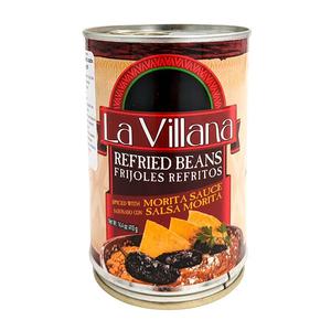 La Villana Frijoles Refried Beans med Morita (Rokt jalapeno) 410g