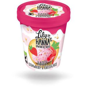 Lily & Hanna Rawfoodglass Happy Strawberry & Cheesecake EKO 500ml 's
