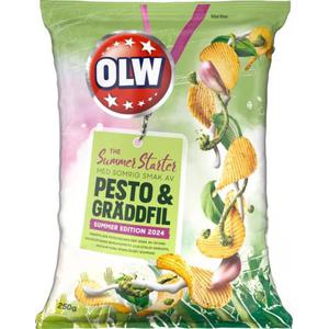 OLW Chips Pesto & Graddfil 250g