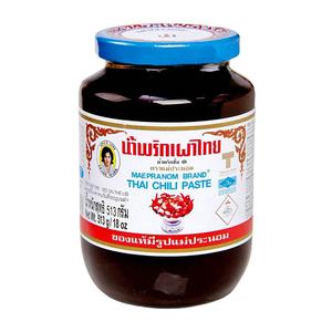 Mae Pranom Nam Prik Pao thailandsk chilipasta 513g
