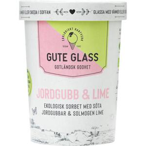 Gute glass Jordgubb & Limesorbet 500ml Gute Glass