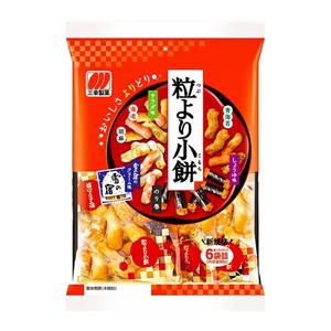 Tsubu Yori Assorted Rice Crackers (Sesam, rakchips, sjogras & soja) 80g