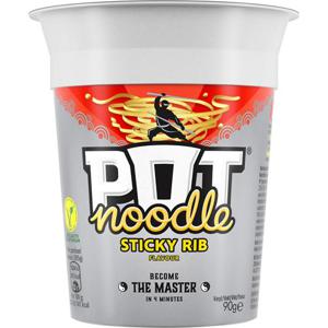 Pot Noodle Koppnudlar Sticky Rib 90g