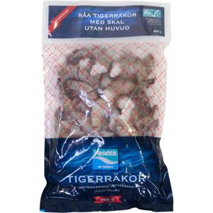 Feldts Tigerräkor med Skal ASC Fryst 600g