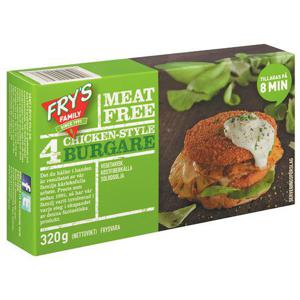 FRY's Vegetarisk Burgare Chicken-Style Fryst 320g