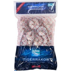 Feldts Tigerräkor utan Skal ASC Fryst 600g