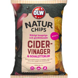 OLW Naturchips Cidervinäger & Schalottenlök 150g