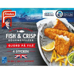 Findus Fish & Crisp MSC Fryst 480g
