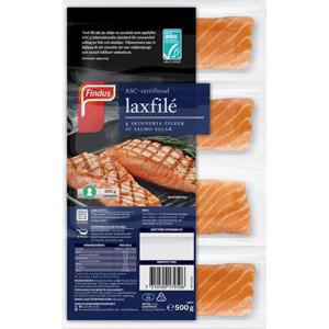 Findus Laxfilé Naturell ASC Fryst 500g