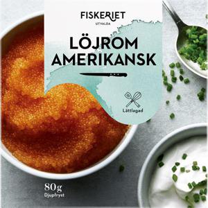 Fiskeriet Löjrom Amerikansk Fryst 80g