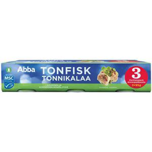 Abba Tonfisk i Solrosolja MSC 3-p 285g