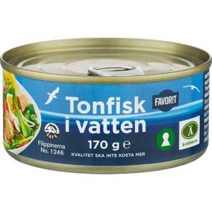 Favorit Tonfisk Vatten 170g