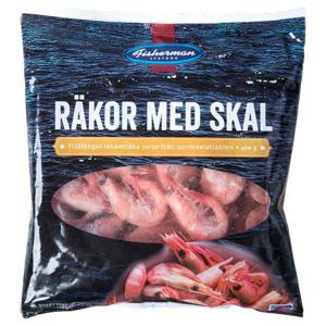 Fisherman Seafood Räkor med Skal Fryst MSC 400g Fisherman