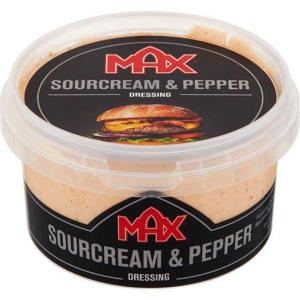 Max Hamburgerdressing Sourcream & Pepper 220ml