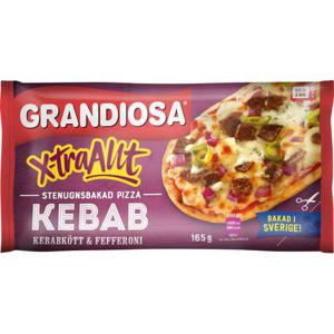 Grandiosa Pizza X-Tra Allt Kebab Fryst 165g