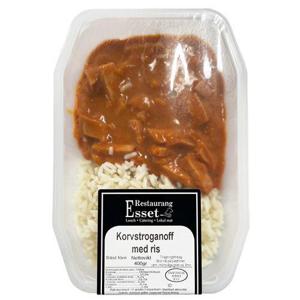 Restaurang ESSET Korvstroganoff med Ris 400g Restaurang Esset