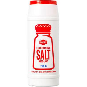 Favorit Salt med Jod 750g