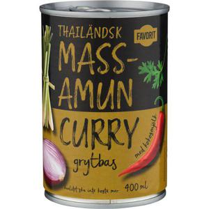 Favorit Massaman Curry Grytbas 400ml