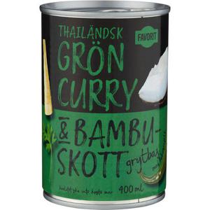 Favorit Grön Curry Grytbas 400ml