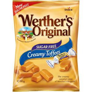 Werthers Gräddkola Sockerfri 80g