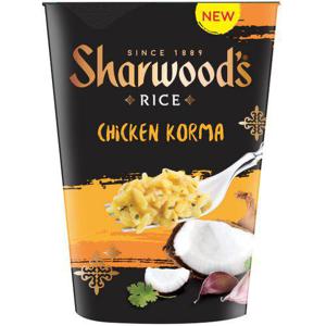 Sharwoods Kyckling Korma Curry med Ris 70g Sharwood's