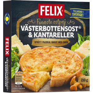 Felix Västerbottenpaj Ost & Kantarell Fryst 210g