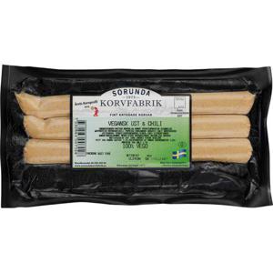 Sorunda Korv Korv Üst & Chili Vegansk 240g fabrik