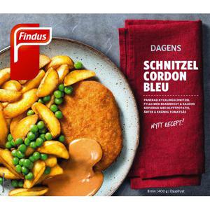 Findus Schnitzel Cordon Bleu Fryst 400g
