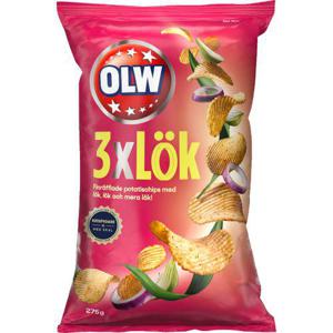 OLW Chips 3x Lök 275g