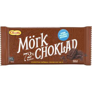 Cloetta Mörk Choklad 72% Sockerfri 100g