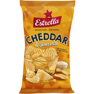 Estrella Chips Cheddar & Sourcream 275g