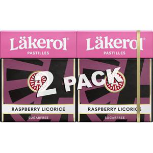 Läkerol Raspberry Licorice 2x25g