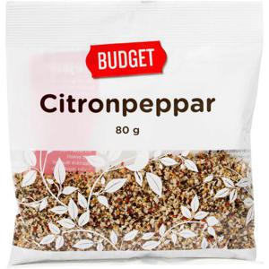 Budget Citronpeppar 80g