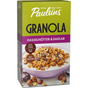 Paulúns Granola Hasselnöt & Dadlar 450g