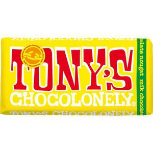 Tony's Chocolonely Mjölkchoklad Almond Honey Nougat Fairtrade 180g