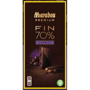 Marabou Chokladkaka Premium 70% Lakrits 100g