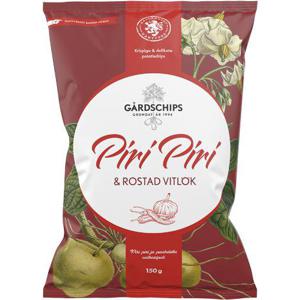 Gårdschips Chips Piri Piri & Rostad Vitlök 150g
