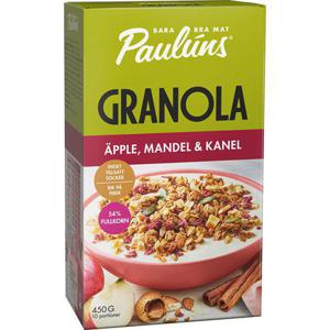 Paulúns Granola Äpple, Mandel & Kanel 450g