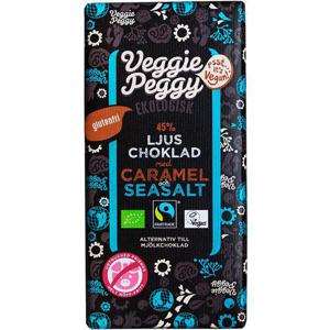 Veggie Peggy Choklad Karamell & Havssalt Fairtrade/EKO 85g