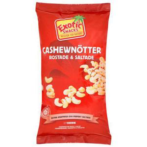 Exotic Snacks Cashewnötter Rostade & Saltade 1000g