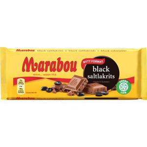 Marabou Chokladkaka Black Saltlakrits 100g