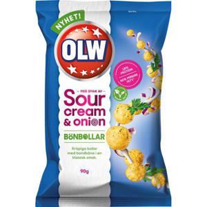 OLW Bönbollar Sourcream & Onion 90g